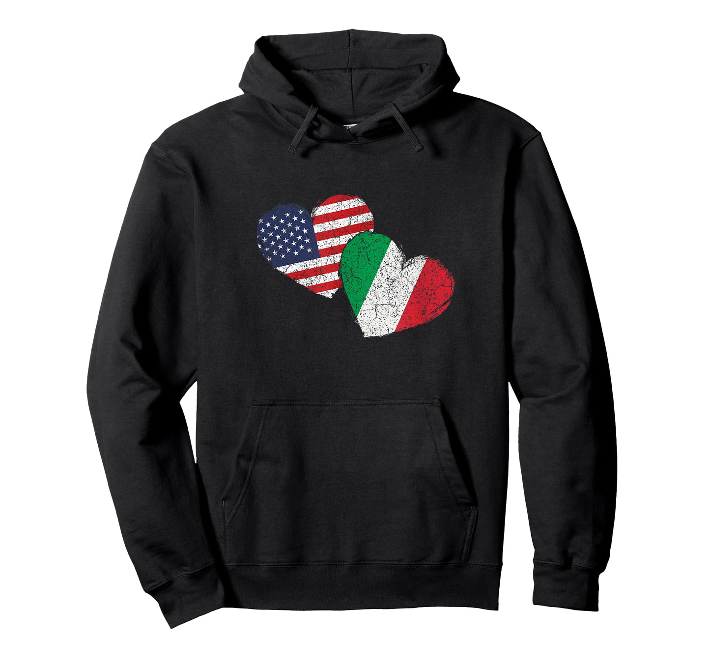 USA Italy Heart Country Flag American Italian T-Shirt