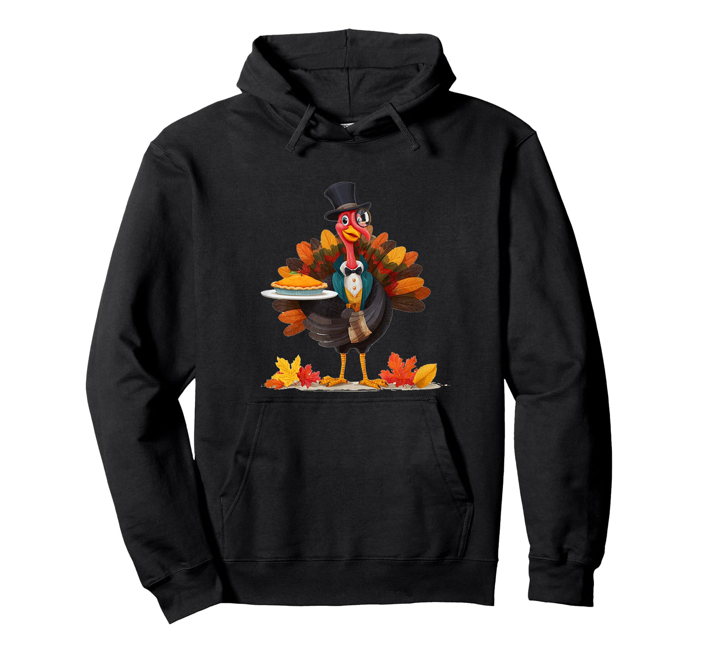 Cool Turkey with Top Hat and Autumn Pie Costume T-Shirt