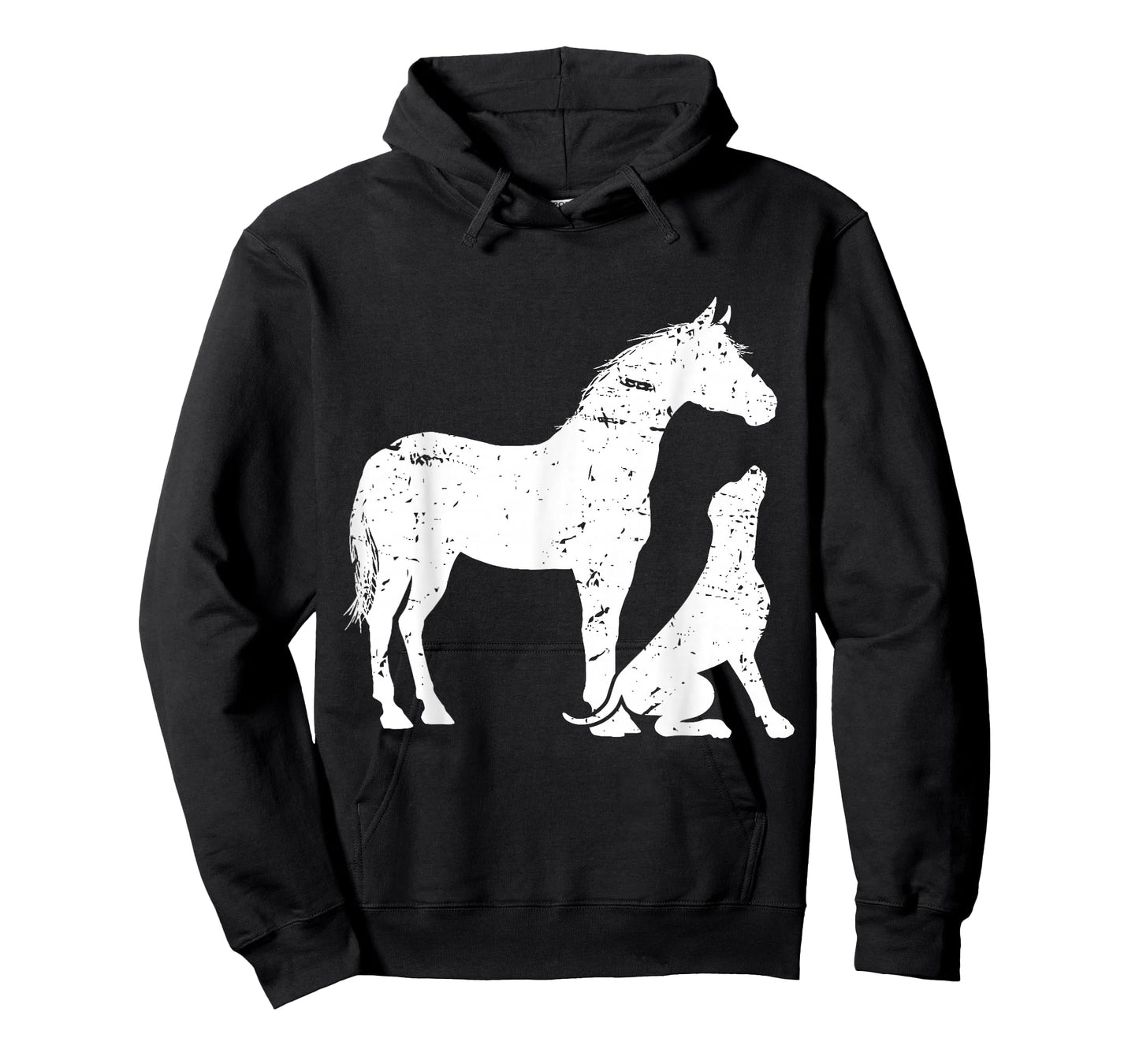 Horse and Dog Motif for Women and Men. Horse Dog Lover T-Shirt Small