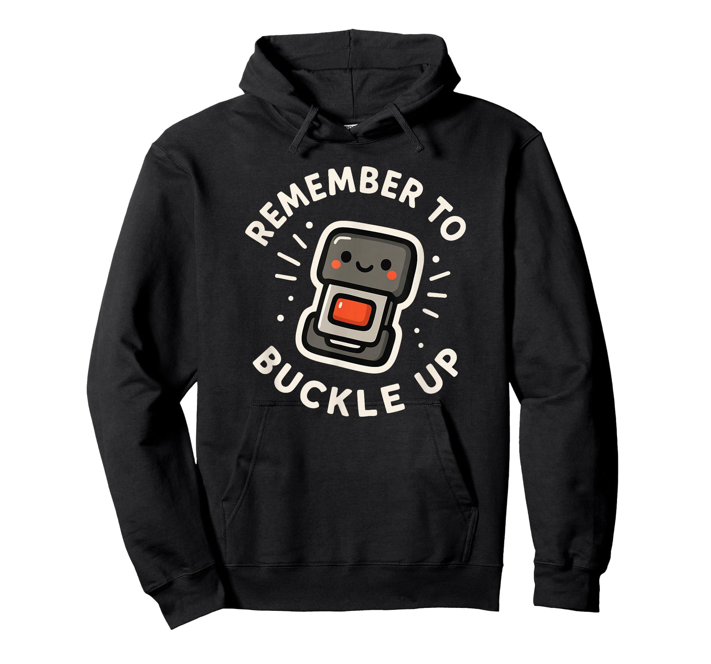 Remember to Buckle Up Cute Seat Belt Character T-Shirt