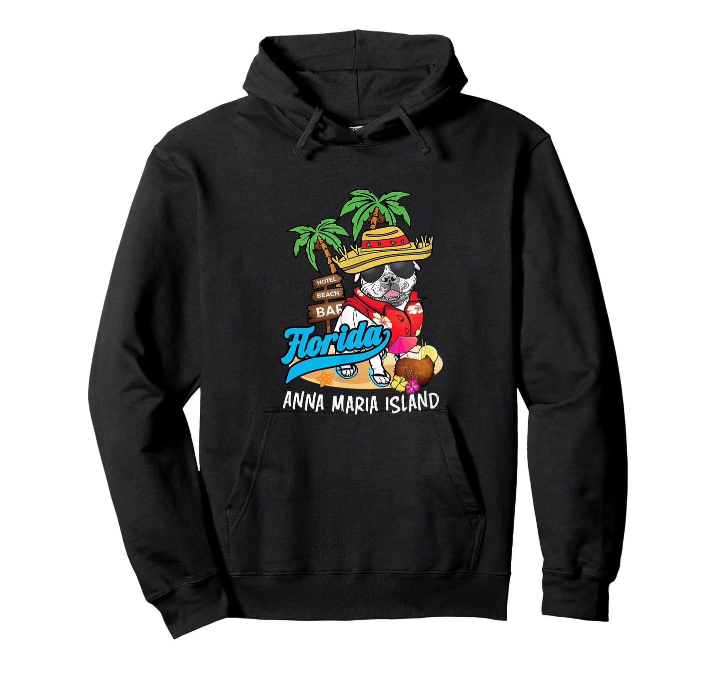 Anna Maria Island Florida FL USA Beach Bulldog Souvenir T-Shirt for Men Women Kids