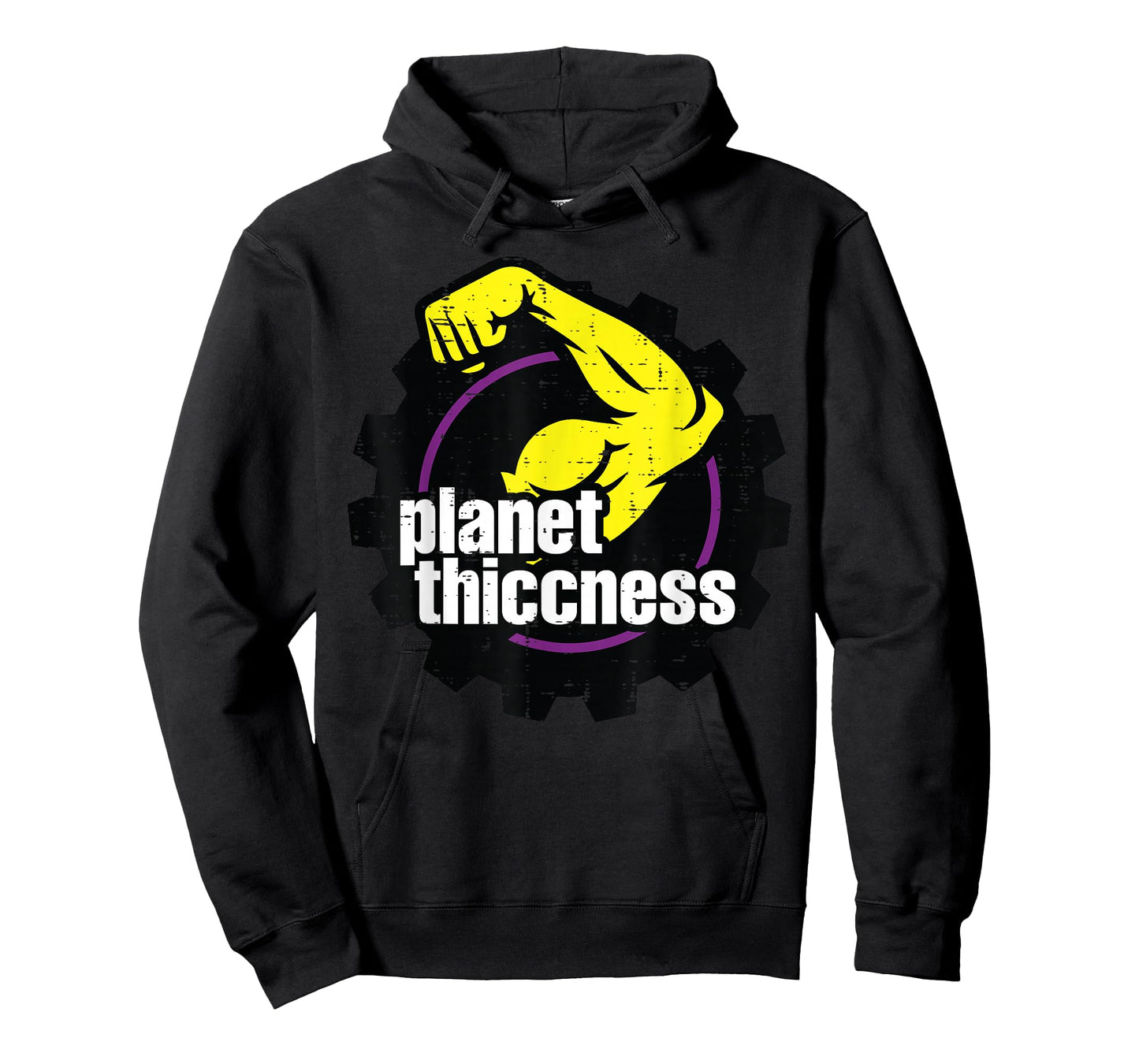 Gym Biceps Planet Thiccness Funny Workout Humor Men Women T-Shirt