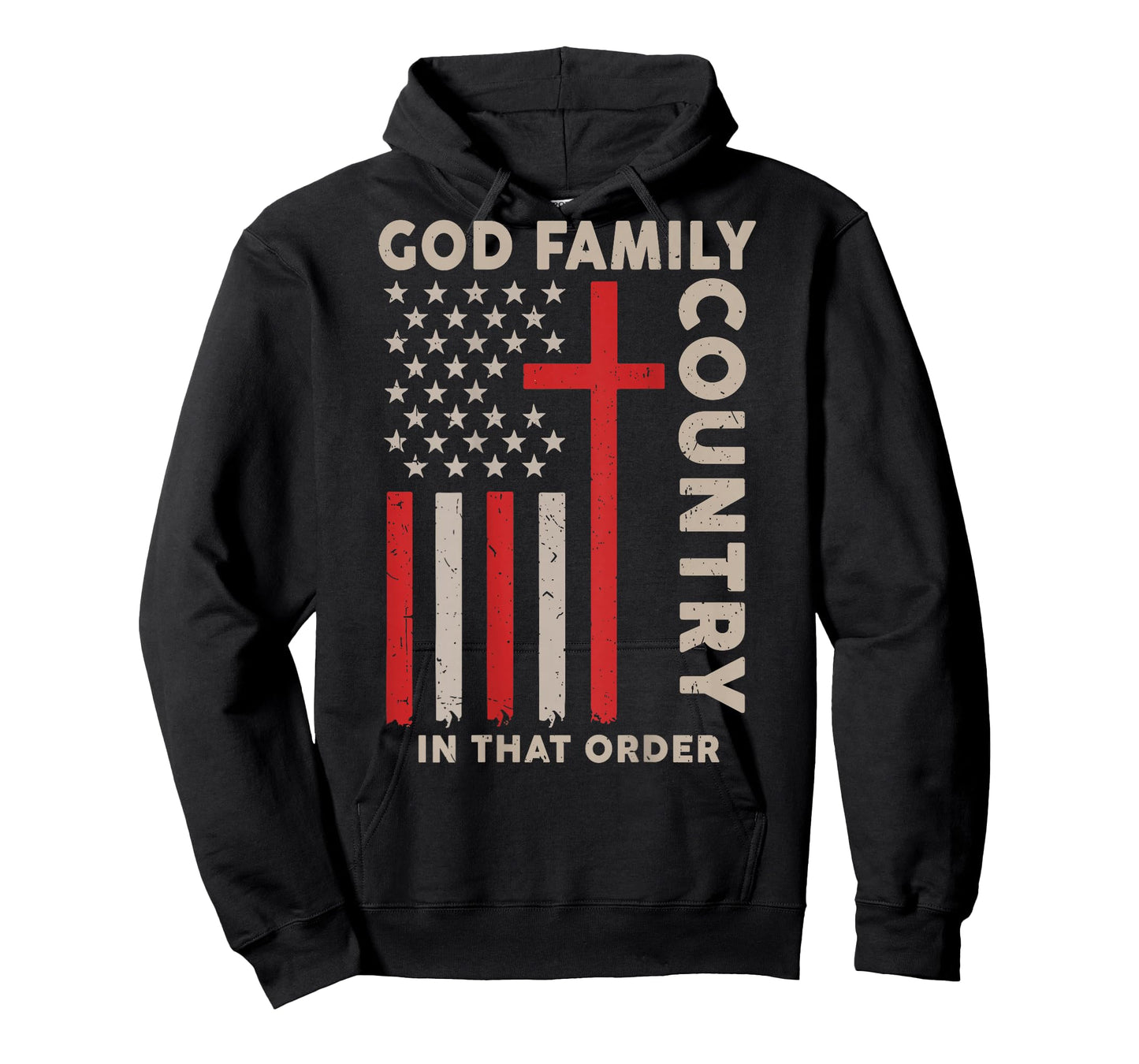 God Family Country in That Order Christian Patriotic Freedom T-Shirt