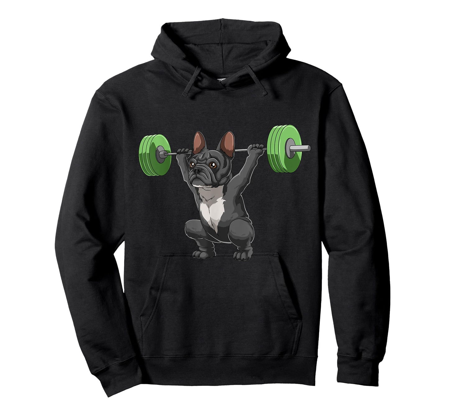 Funny French Bulldog Weightlifting and Bodybuilding Gift T-Shirt