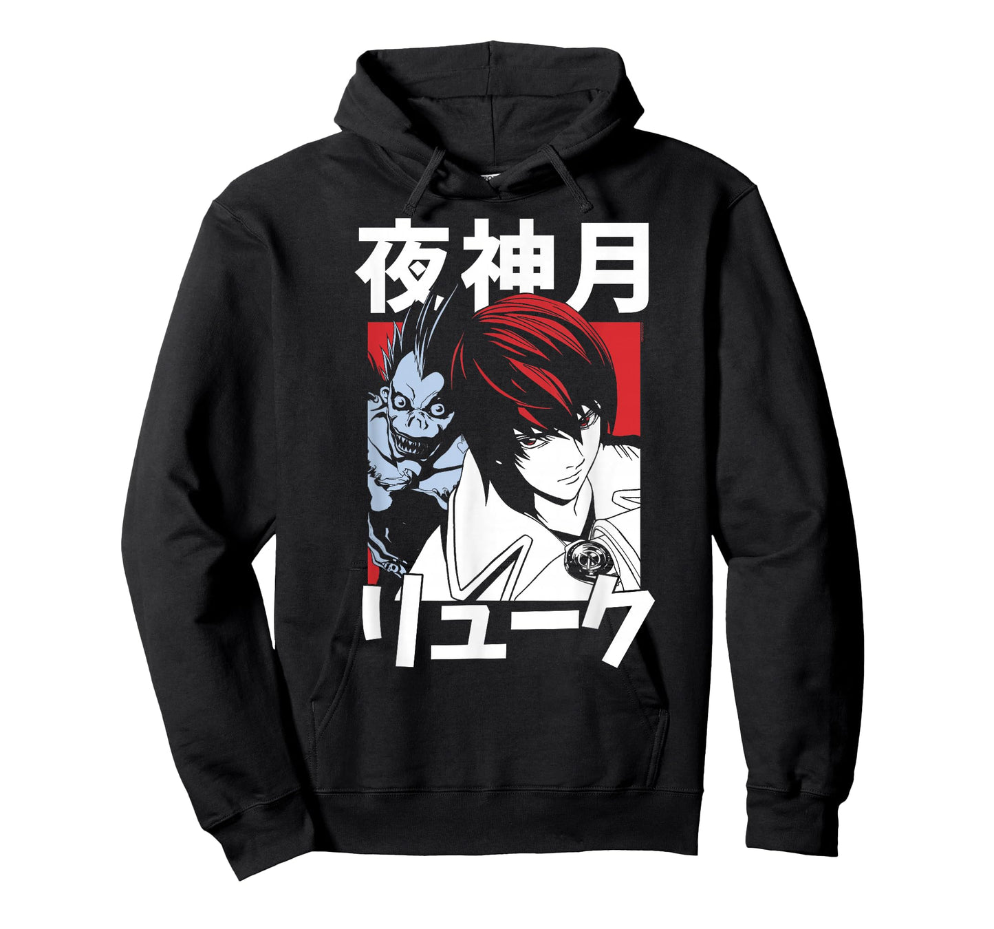 Death Note Light and Ryuk Block with Kanji Anime T-Shirt