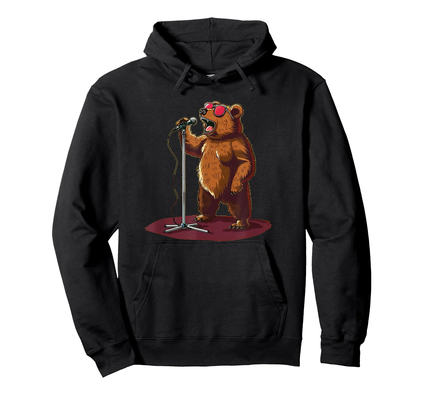 Sunglasses Karaoke Bear loves Singing T-Shirt
