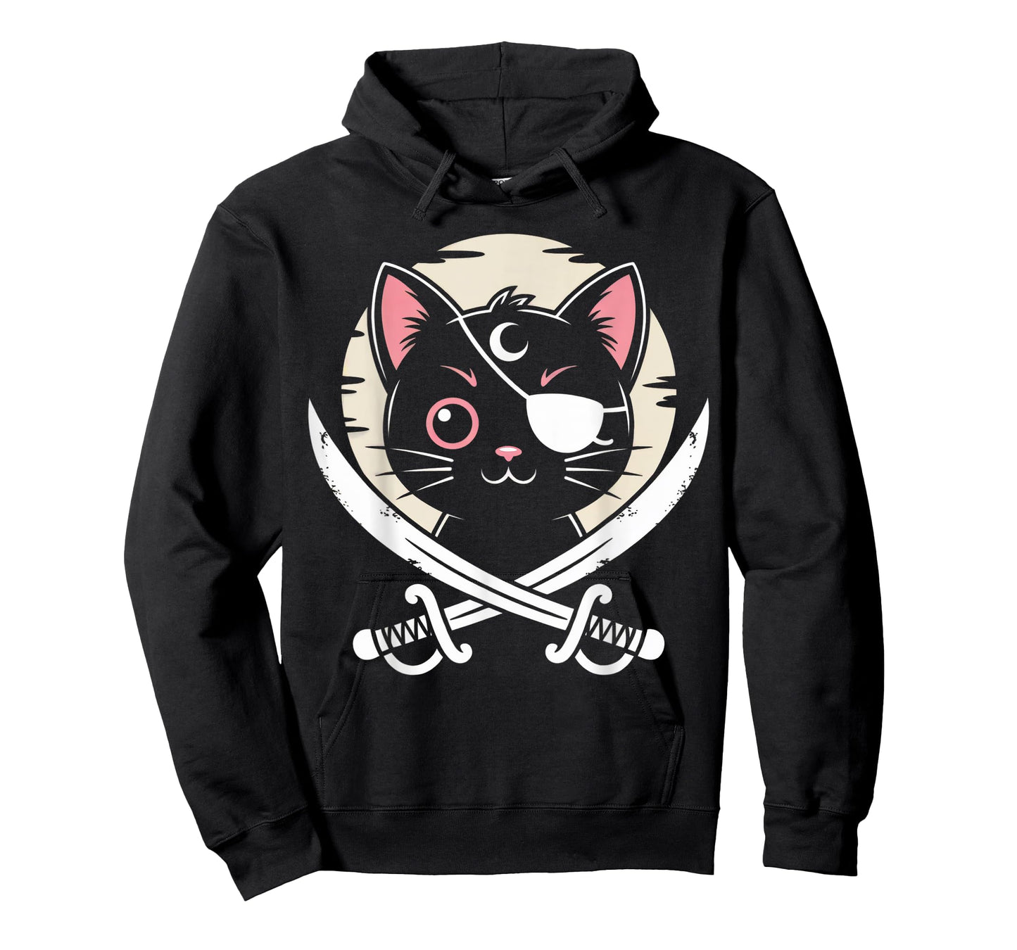 Pirate Black Cat Cute Kawaii Goth Girl Clothes Pink Goth T-Shirt