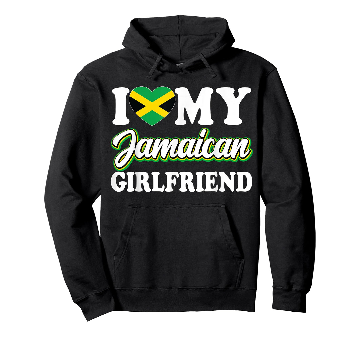 I Love My Jamaican Girlfriend Jamaican Flag Heart Girlfriend T-Shirt