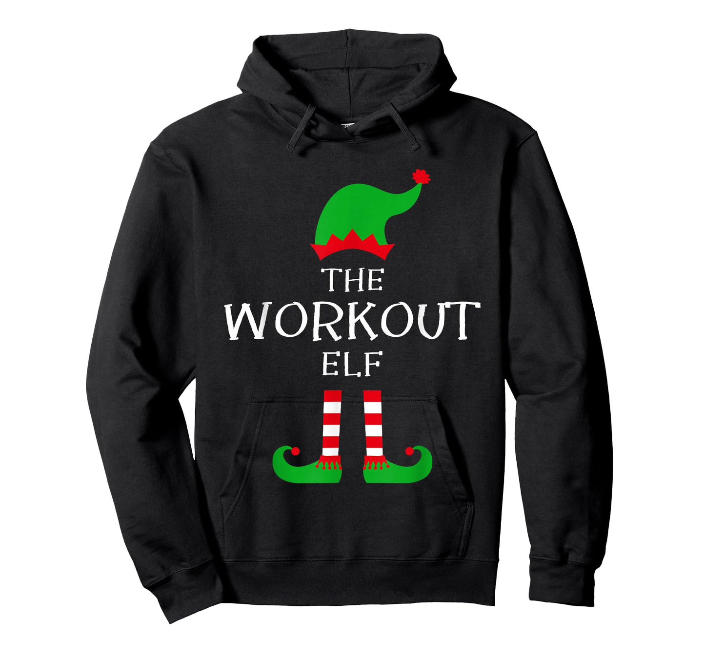 The Workout Elf Matching Family Group Idea Funny Christmas T-Shirt