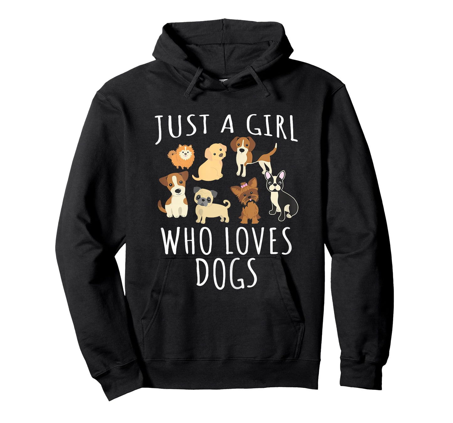 Just a Girl who Loves Dogs - Funny Puppy T-Shirt