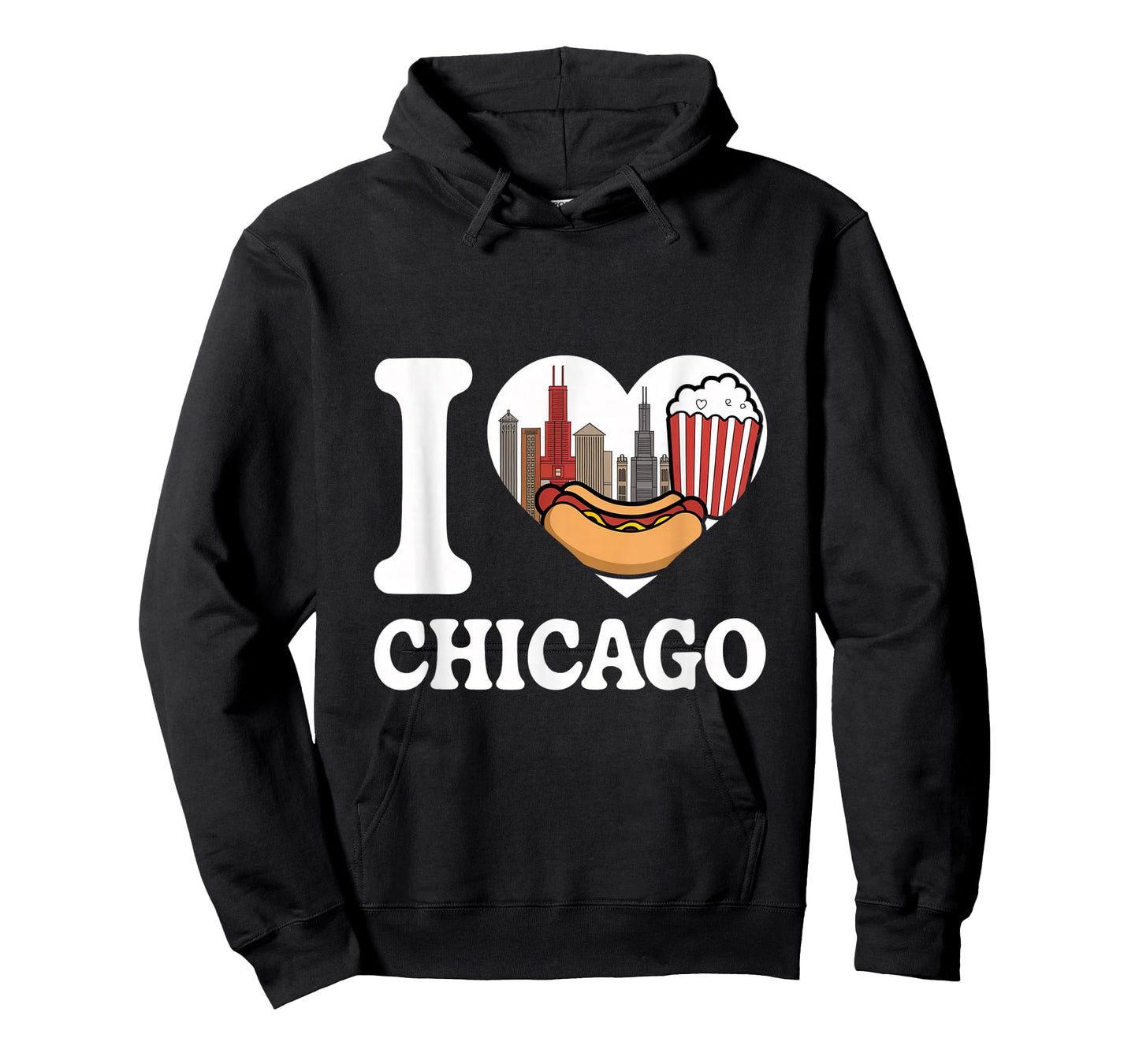Funny Chicago Love I Love Chicago I Red Heart Chicago T-Shirt