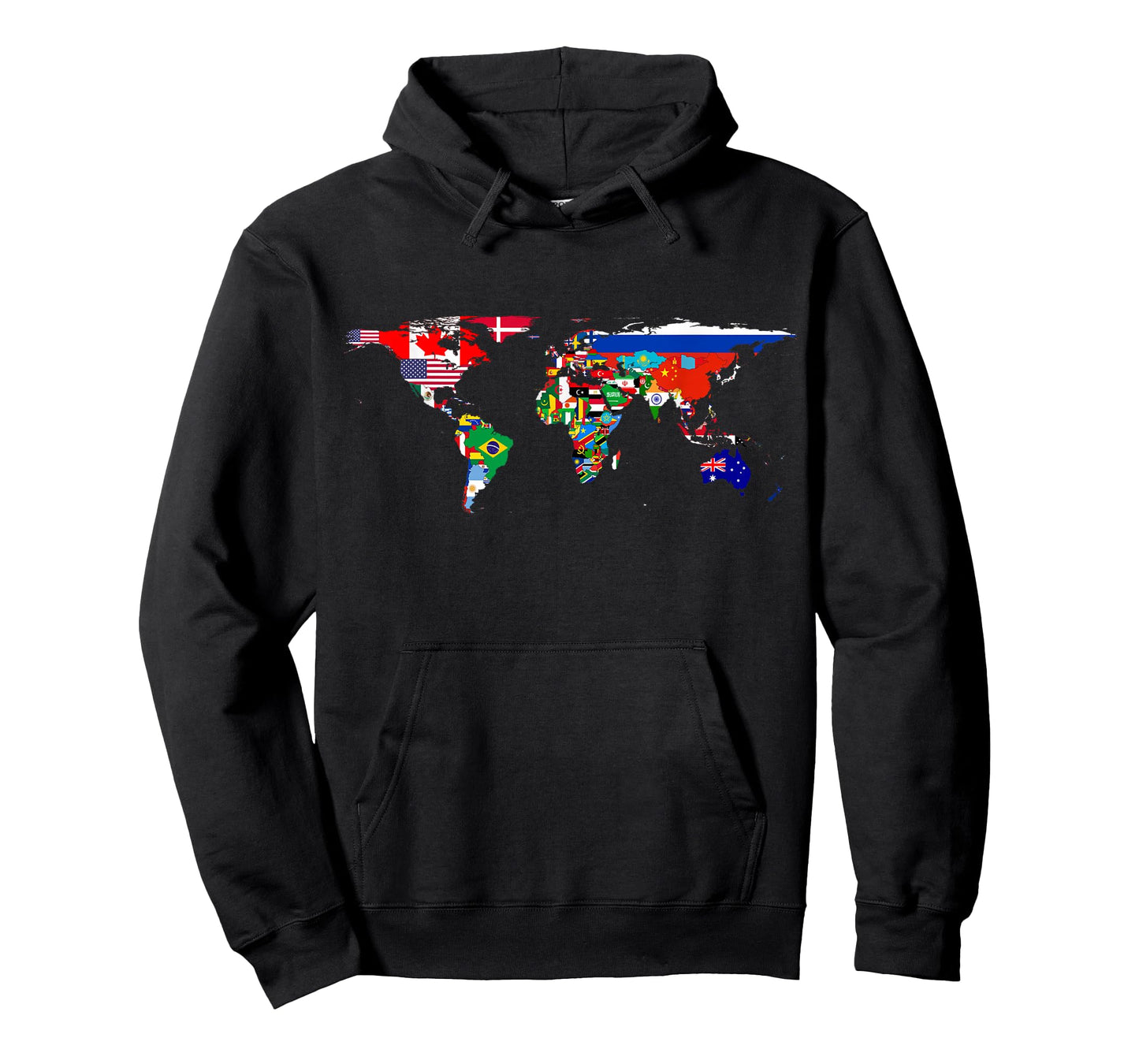 World flag map T Shirt Globe Travelers Atlas T-Shirt