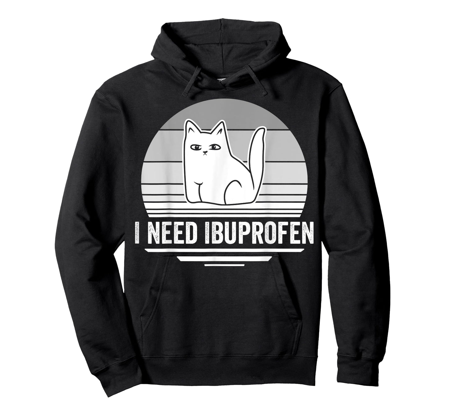 I Need Ibuprofen Cat Graphic Humor T-Shirt