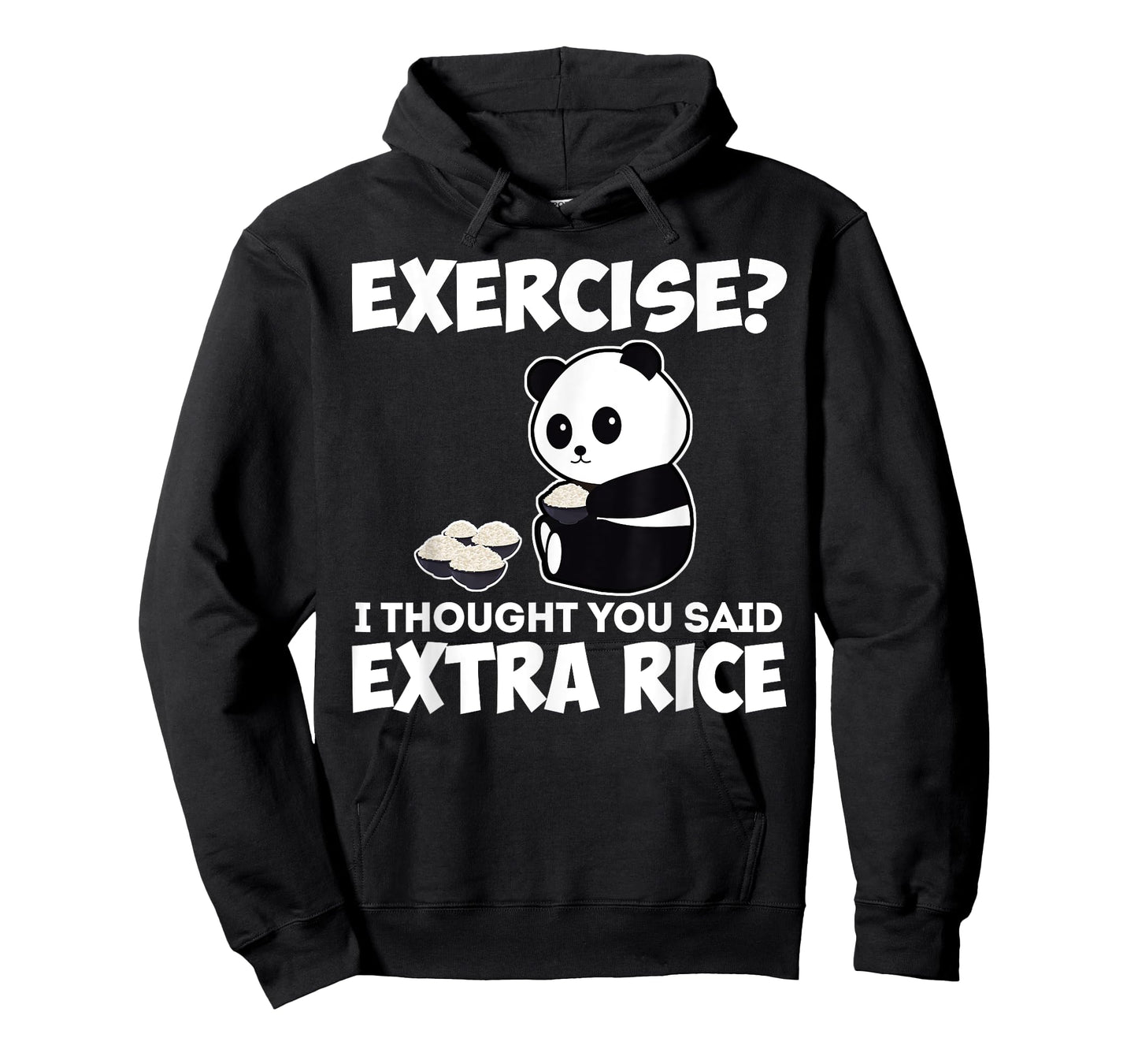 I Thought You Said Extra Rice Panda Asian Food Funny T-Shirt