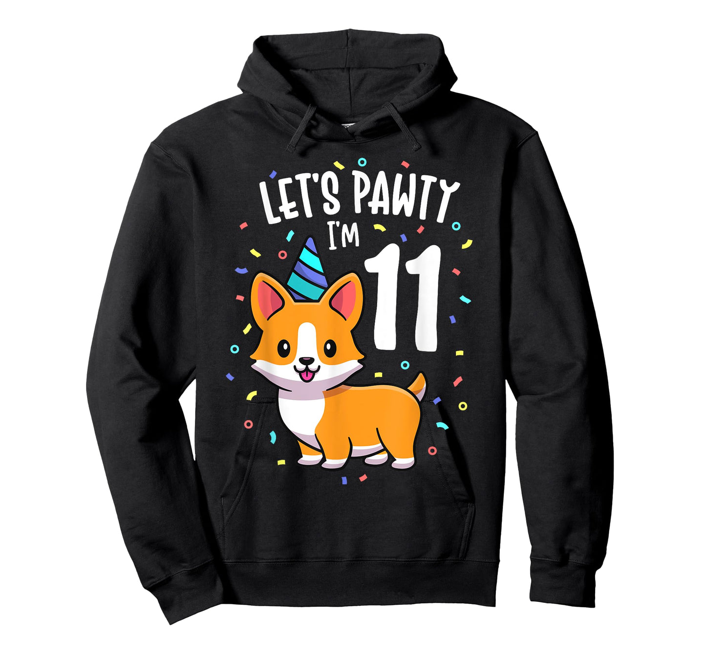 11 Years Old Corgi Dog Lover 11th Birthday Party Outfit Kid T-Shirt