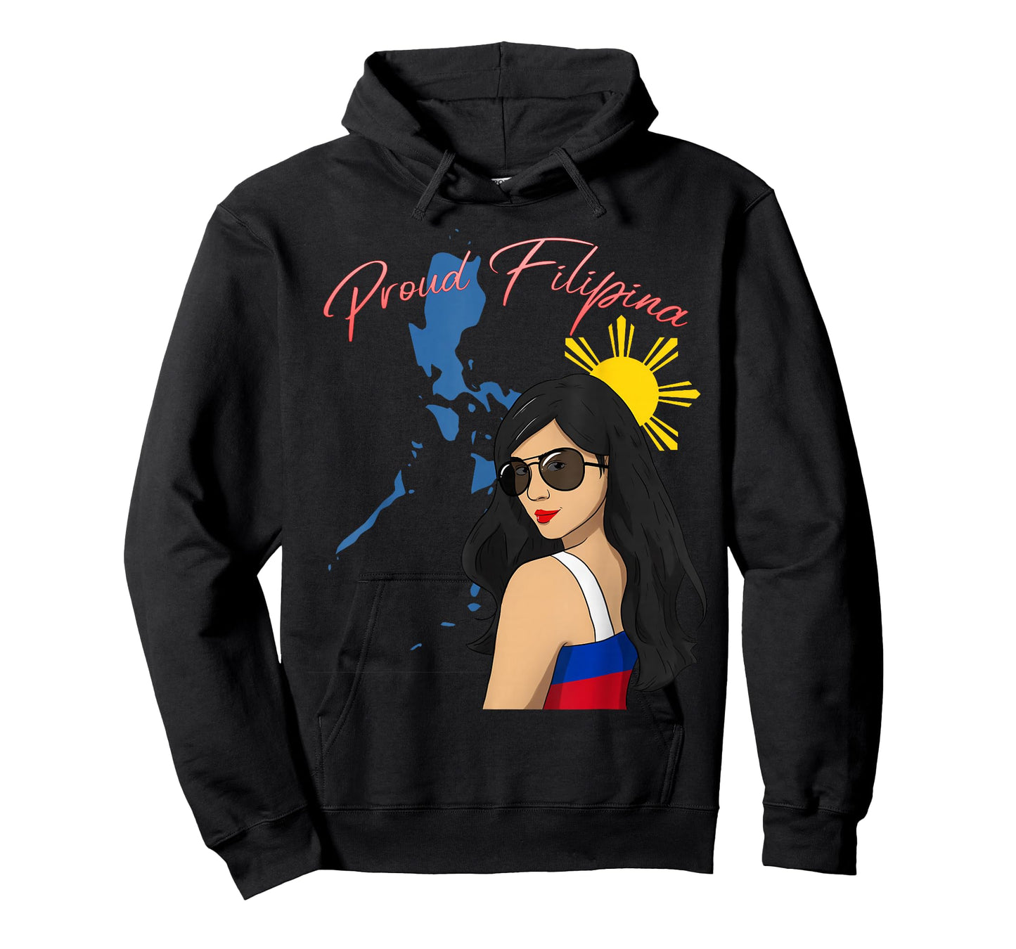 Philippines Girl Pinay Proud Filipina Filipino Flag Day T-Shirt