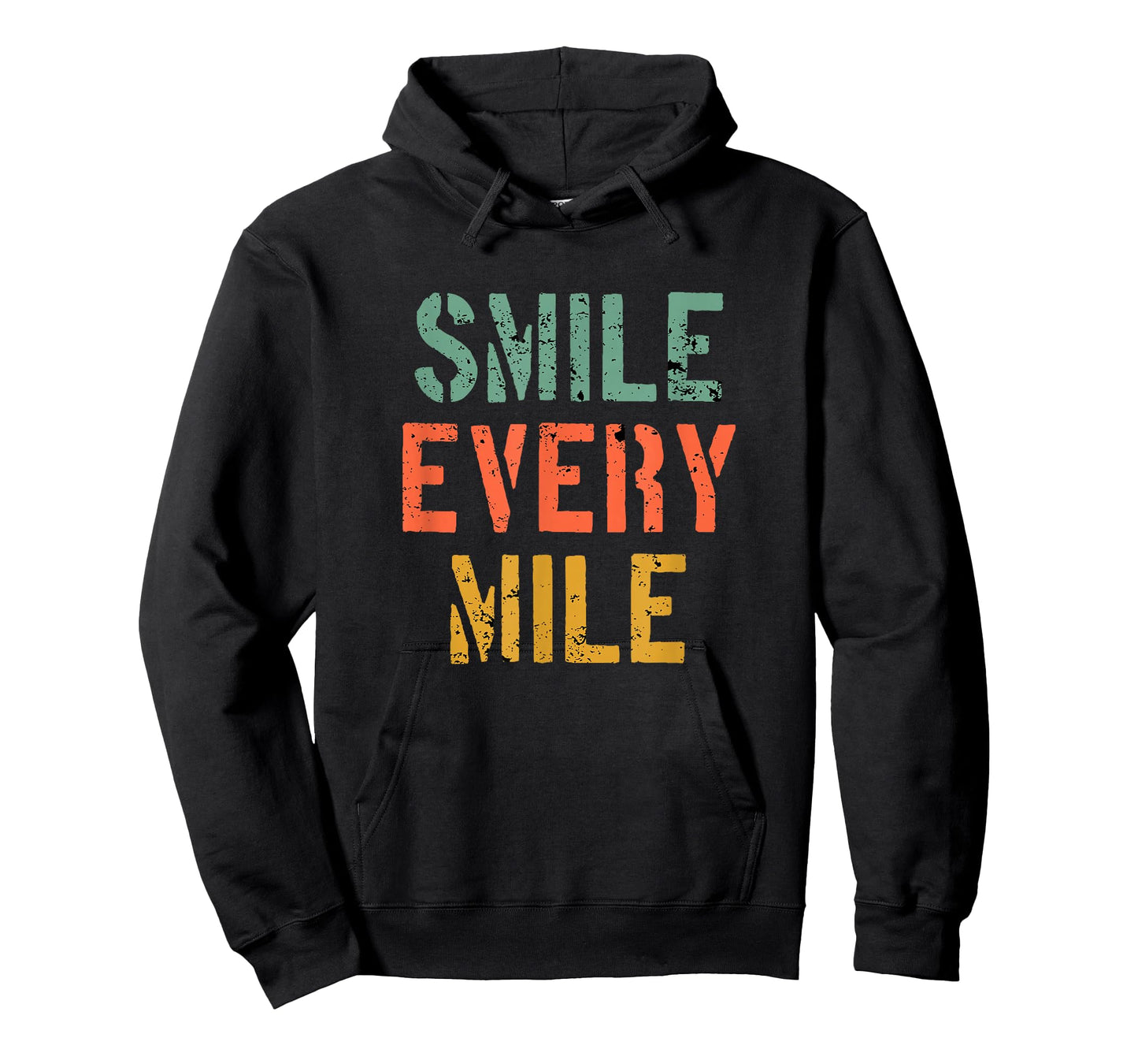 Funny Running Motivation Smile Every Mile Runner Marathoner T-Shirt