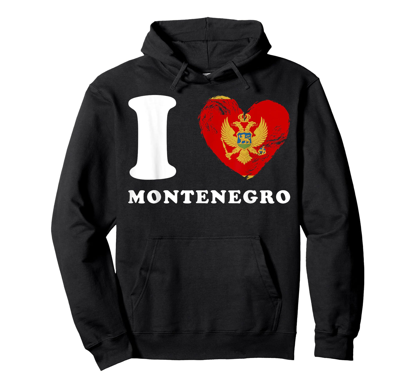I Love Montenegro - Heart Flag Montenegro T-Shirt