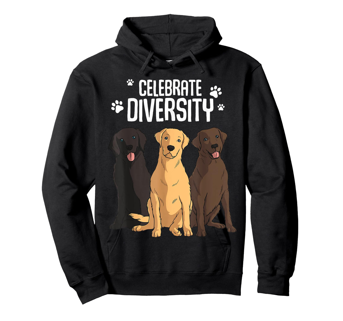 Funny Labrador Retriever Gift Men Women Celebrate Diversity T-Shirt