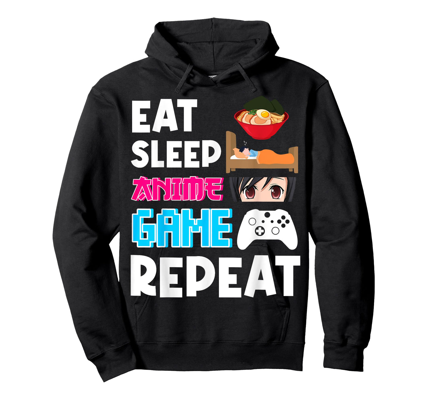 Eat Sleep Anime Game Repeat Shirt, Anime Manga Shirts Gifts T-Shirt