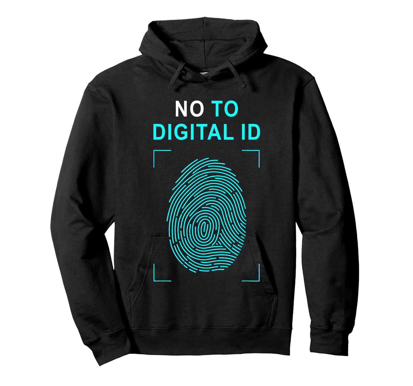 Say No to Digital ID – Freedom & Conservative Fingerprint T-Shirt