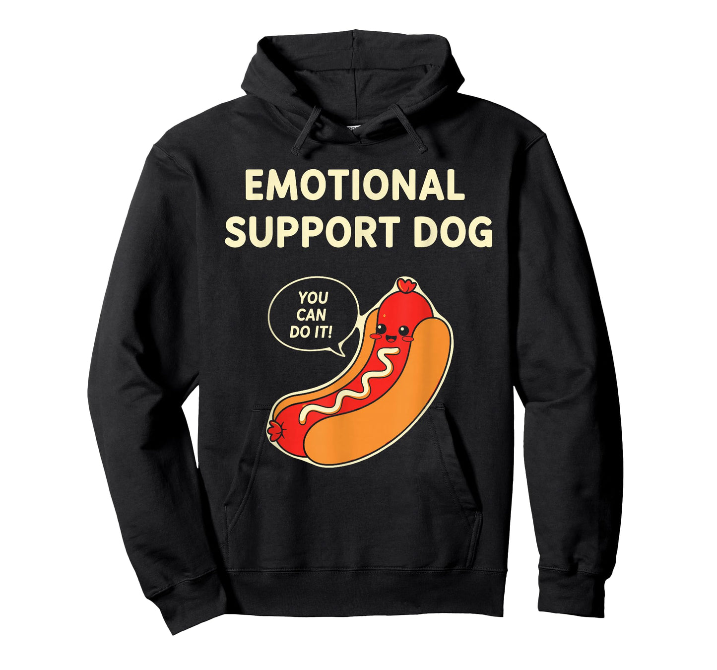 Emotional Support Dog Funny Hot Dog T-Shirt