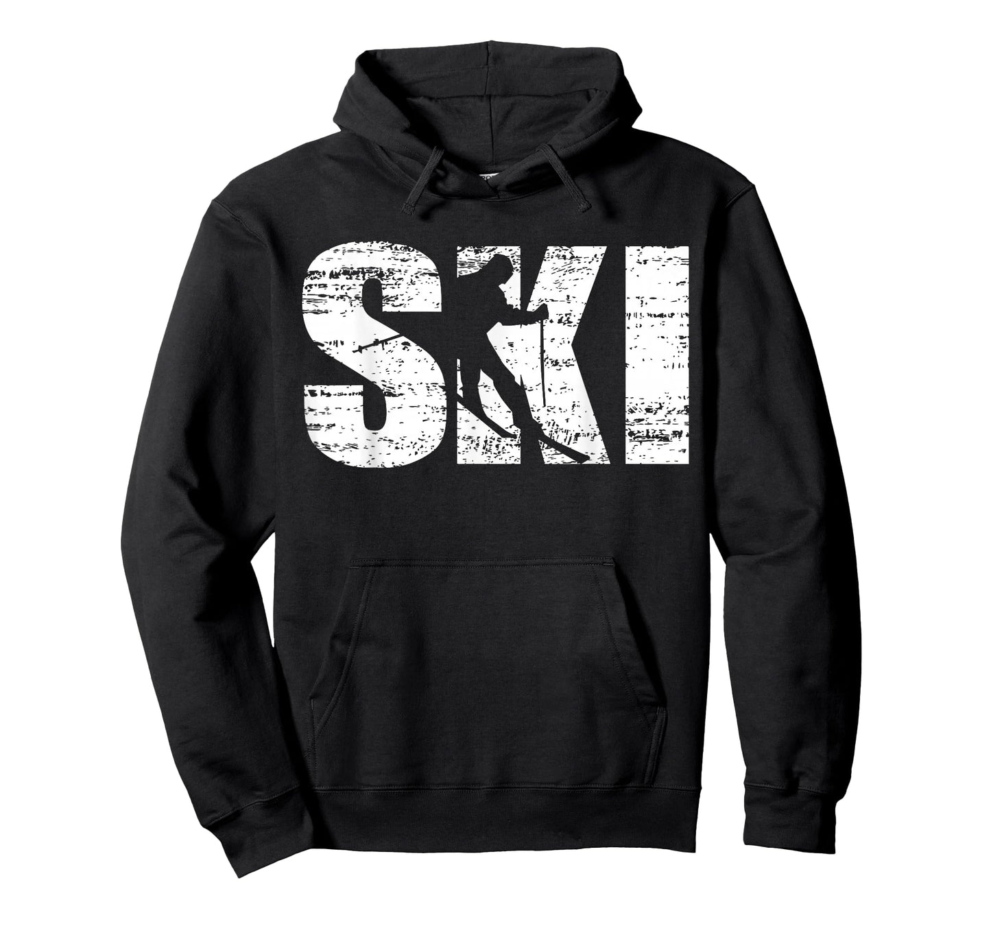 Ski - Distressed Look Skiing & Skiers T-Shirt