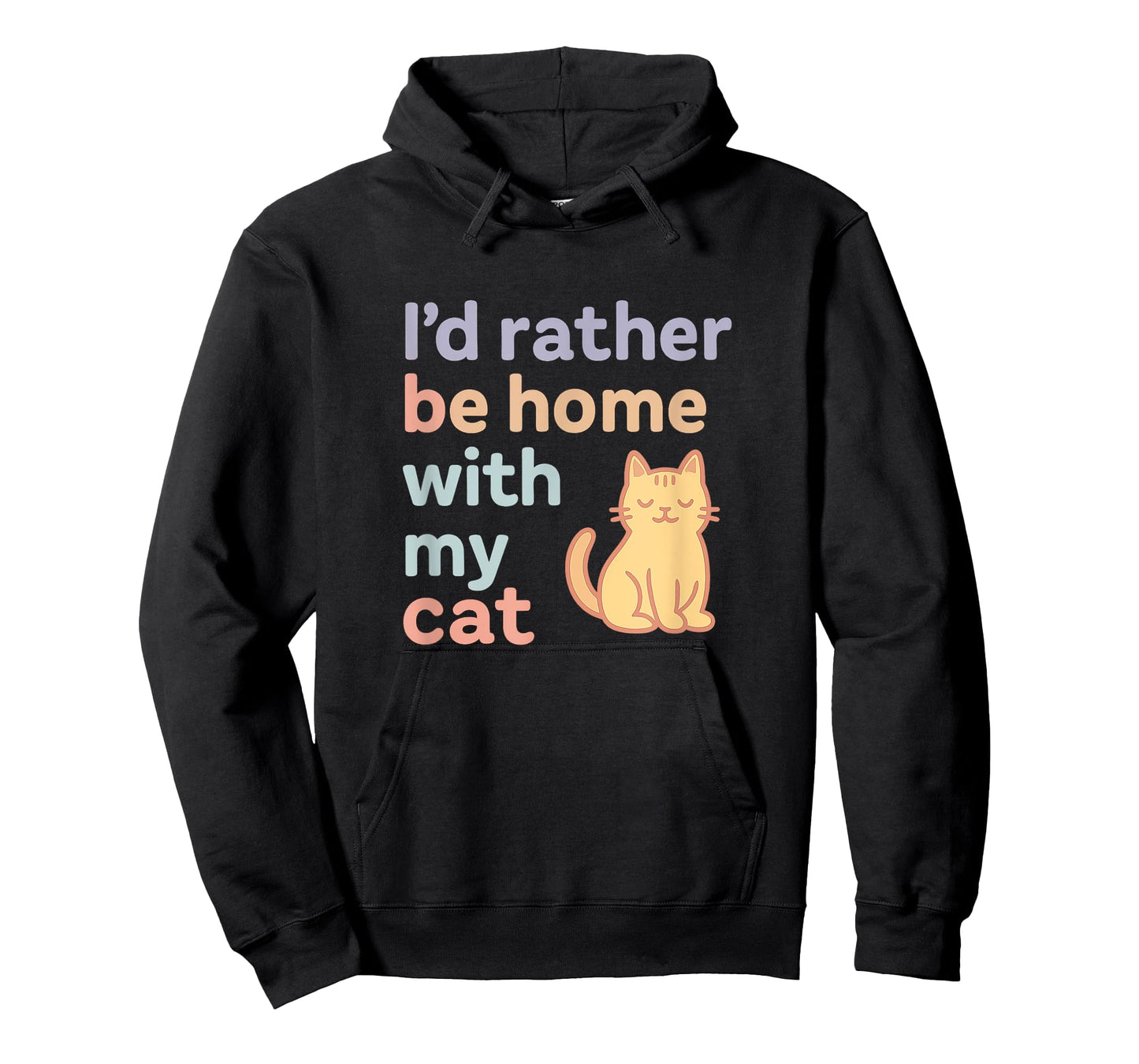 I’d Rather Be Home with My Cat | Soft Pastel Aesthetic T-Shirt