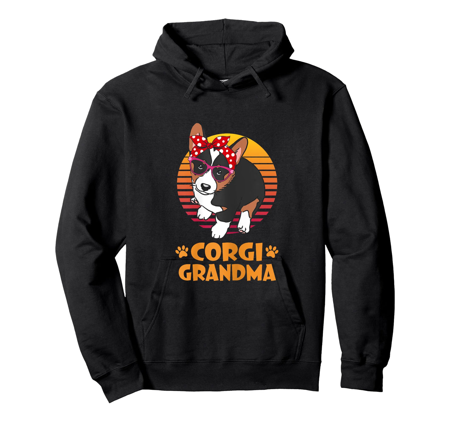 Retro Bandana Tricolor Corgi Dog Grandma Mothers Day Women T-Shirt