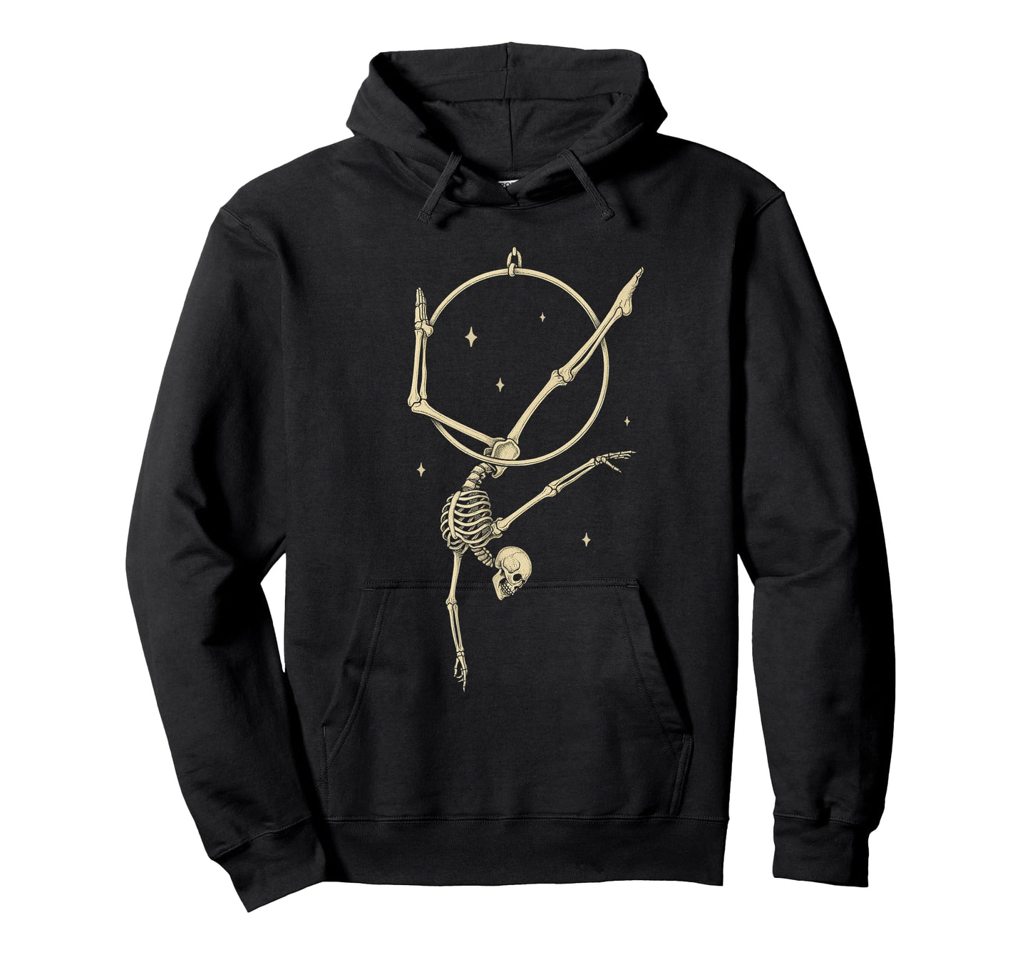 Skeleton Aerial Hoop Silk Aerialist Funny Circus Artist T-Shirt
