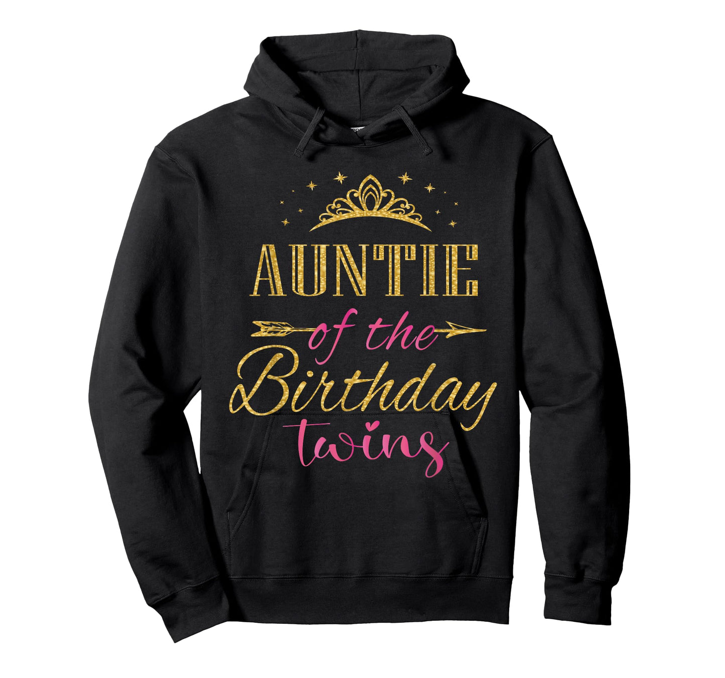 Auntie Of The Birthday Twins Kids Party T-Shirt