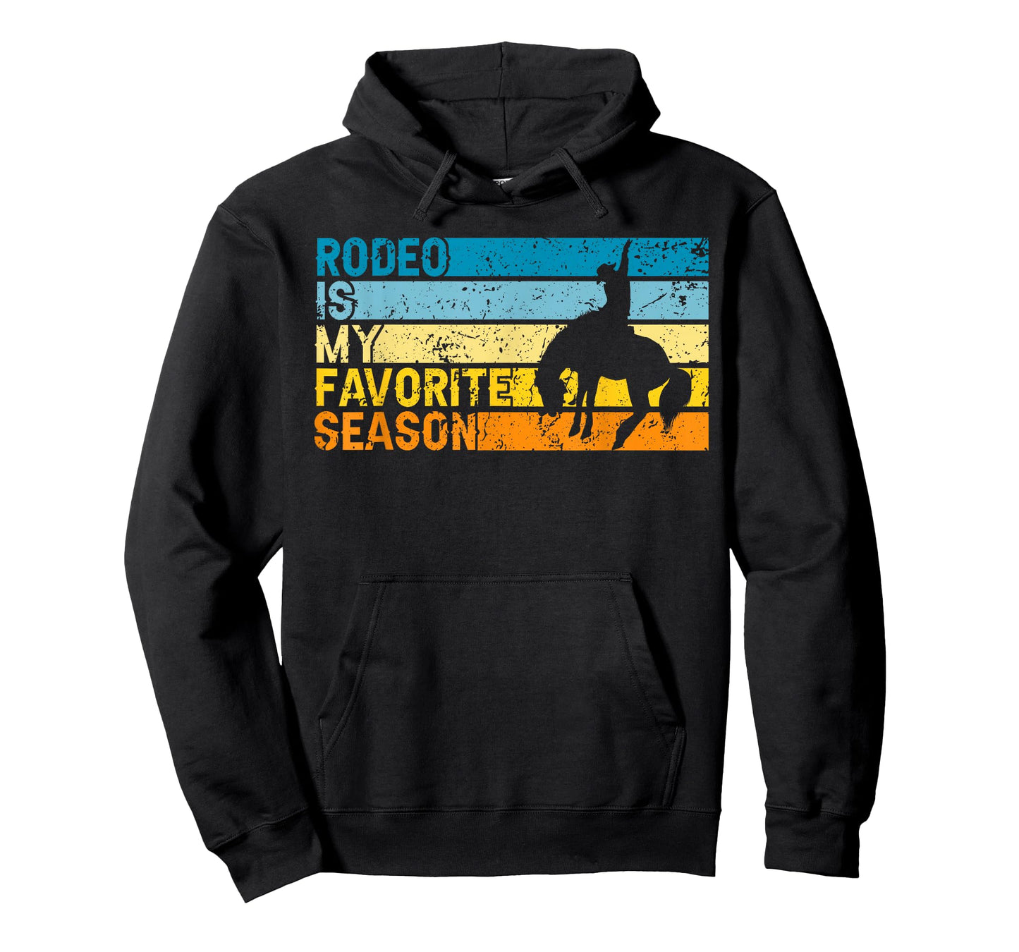 Rodeo Is My Favorite Season Retro Rodeo Cowboy T-Shirt