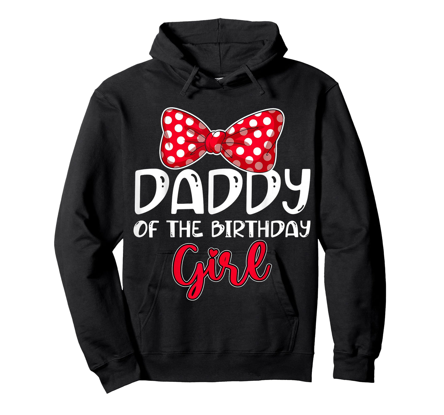 Daddy of Birthday Girl Bow Family Celebration Matching T-Shirt