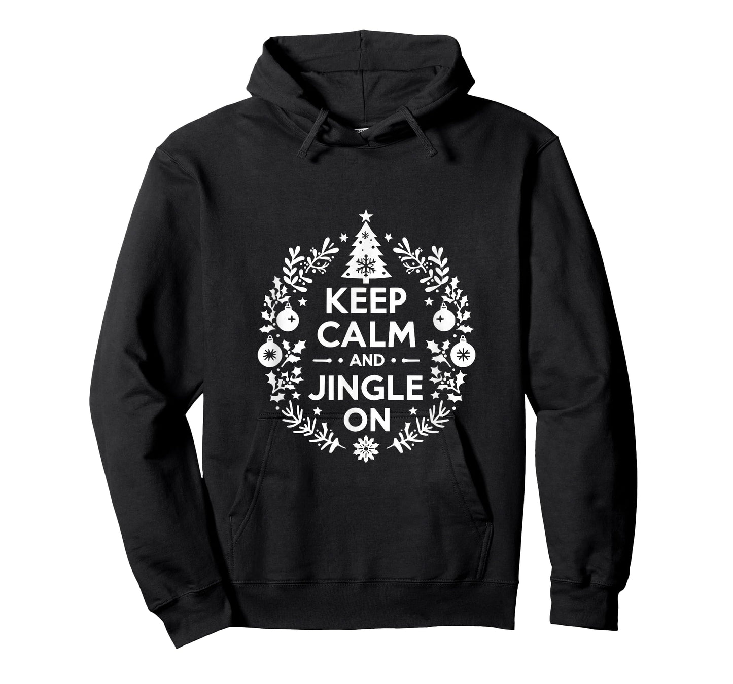 Keep Calm and Jingle On Christmas Holiday Fun T-Shirt