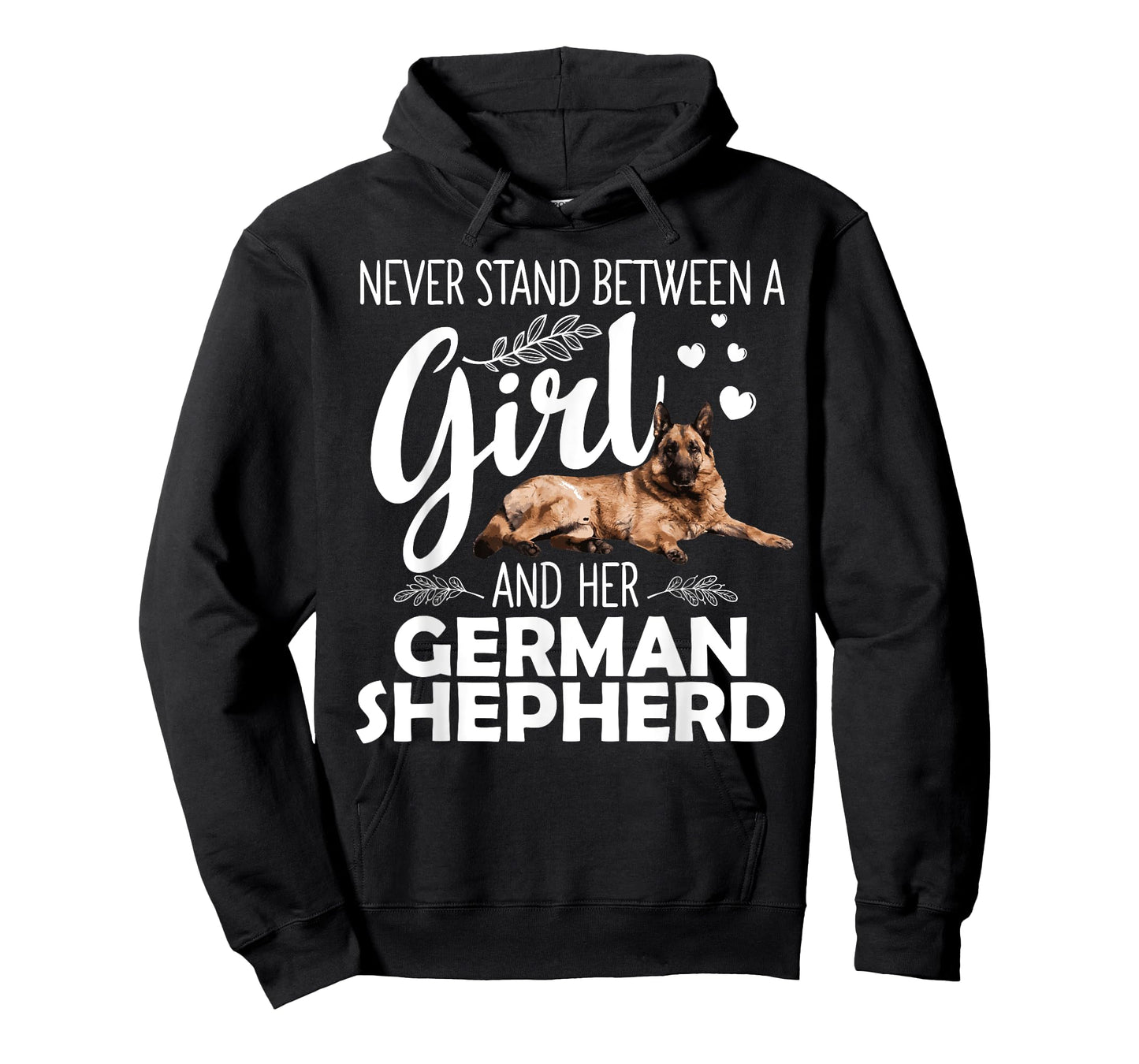 Funny German Shepherd Art For Girls Women Pet Dog Lovers T-Shirt