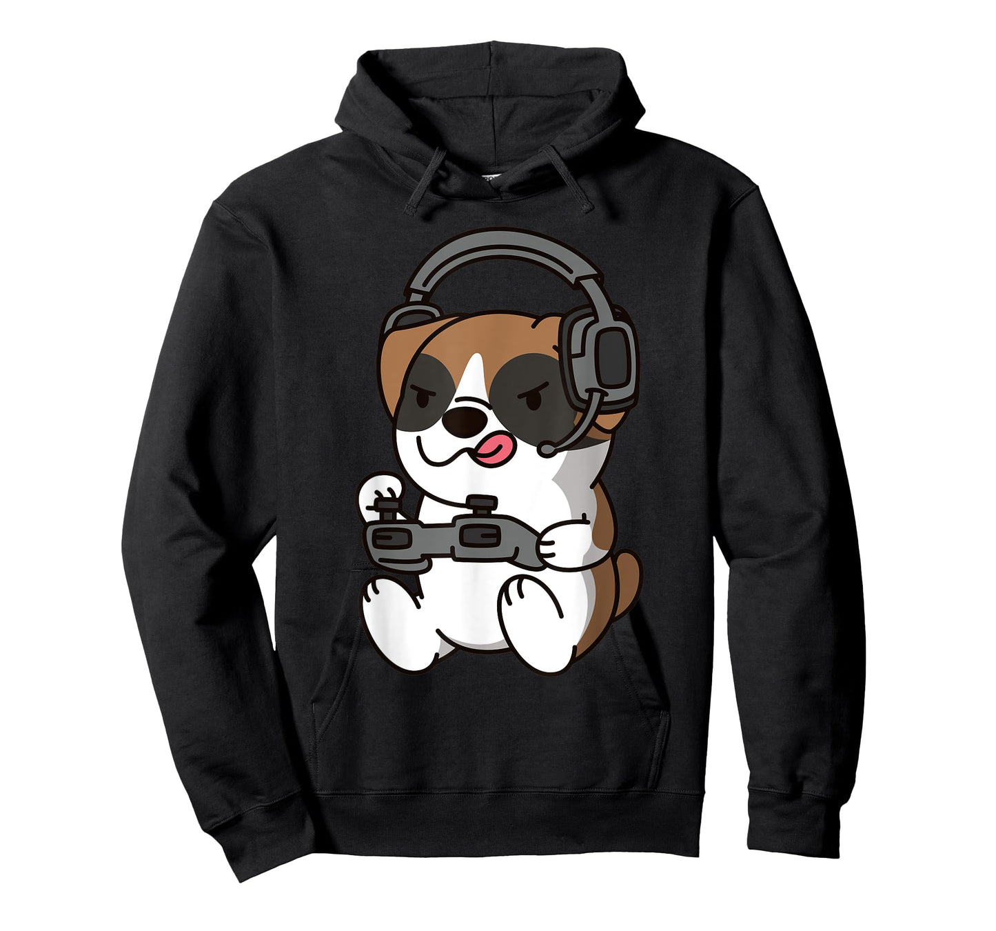 Boxer Dog Playing Video Games T-Shirt for Men Women Kids
