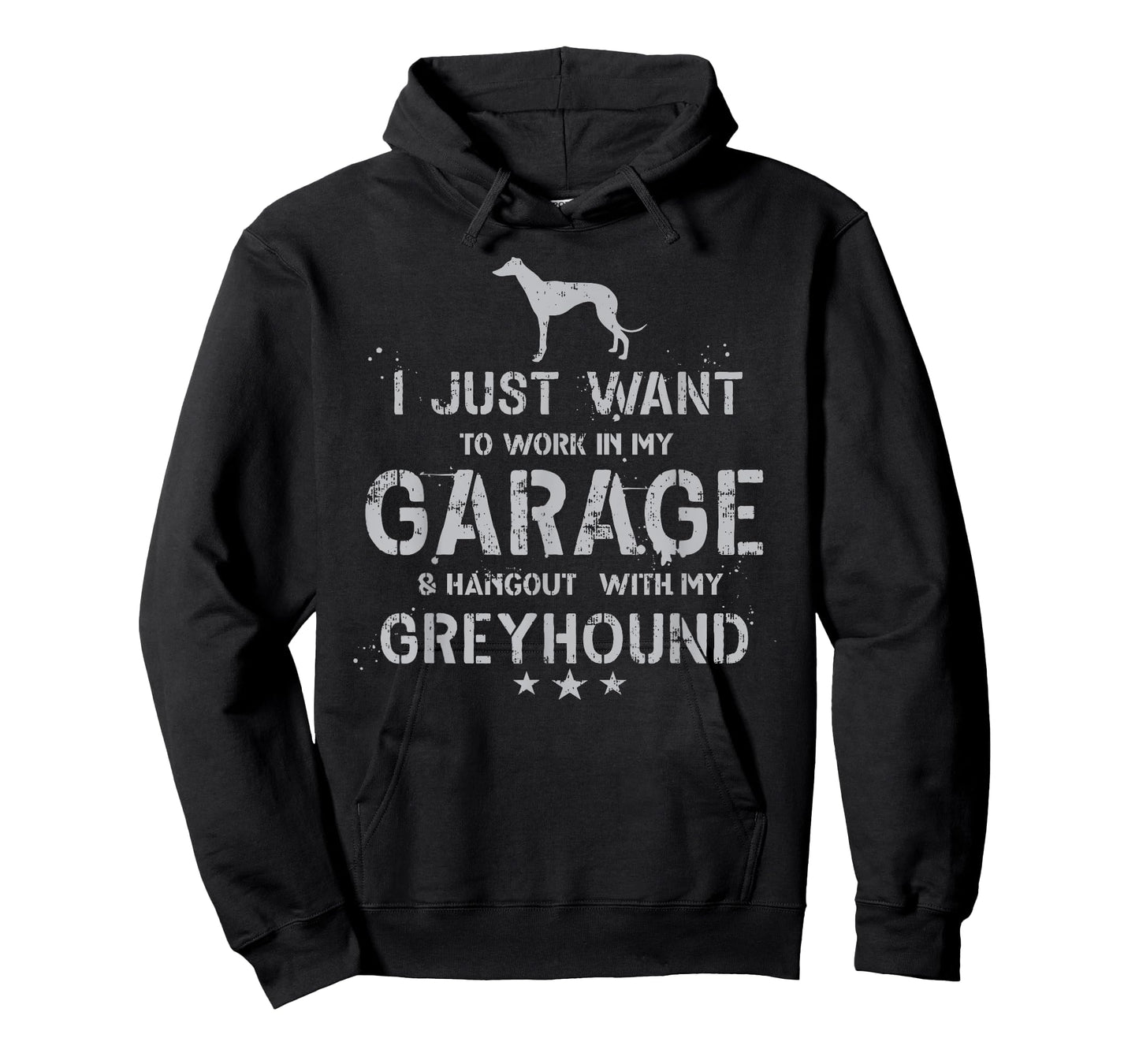 Funny Greyhound Dad Garage Men Hang T-Shirt