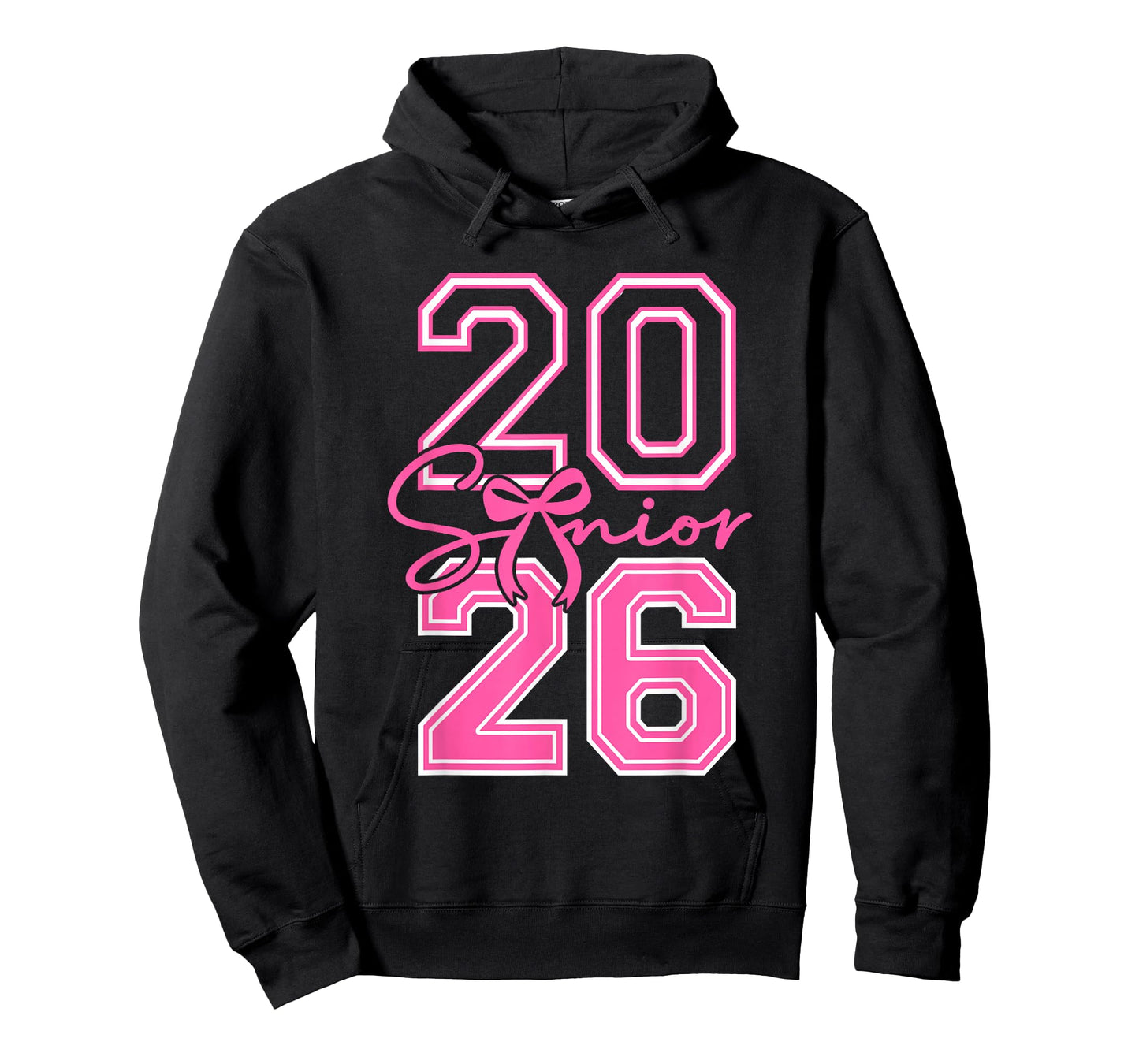 Senior 2026 Class of 2026 Coquette Pink Bow Graduation Girl T-Shirt