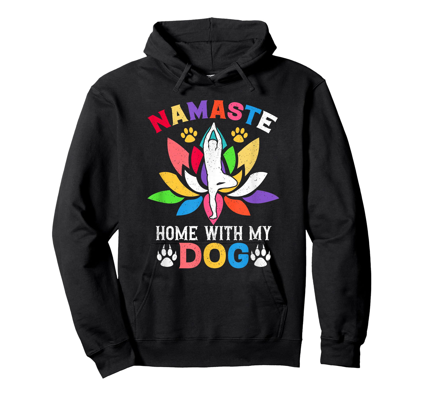 Funny Sarcastic Yoga Workout Home with My Dog T-Shirt
