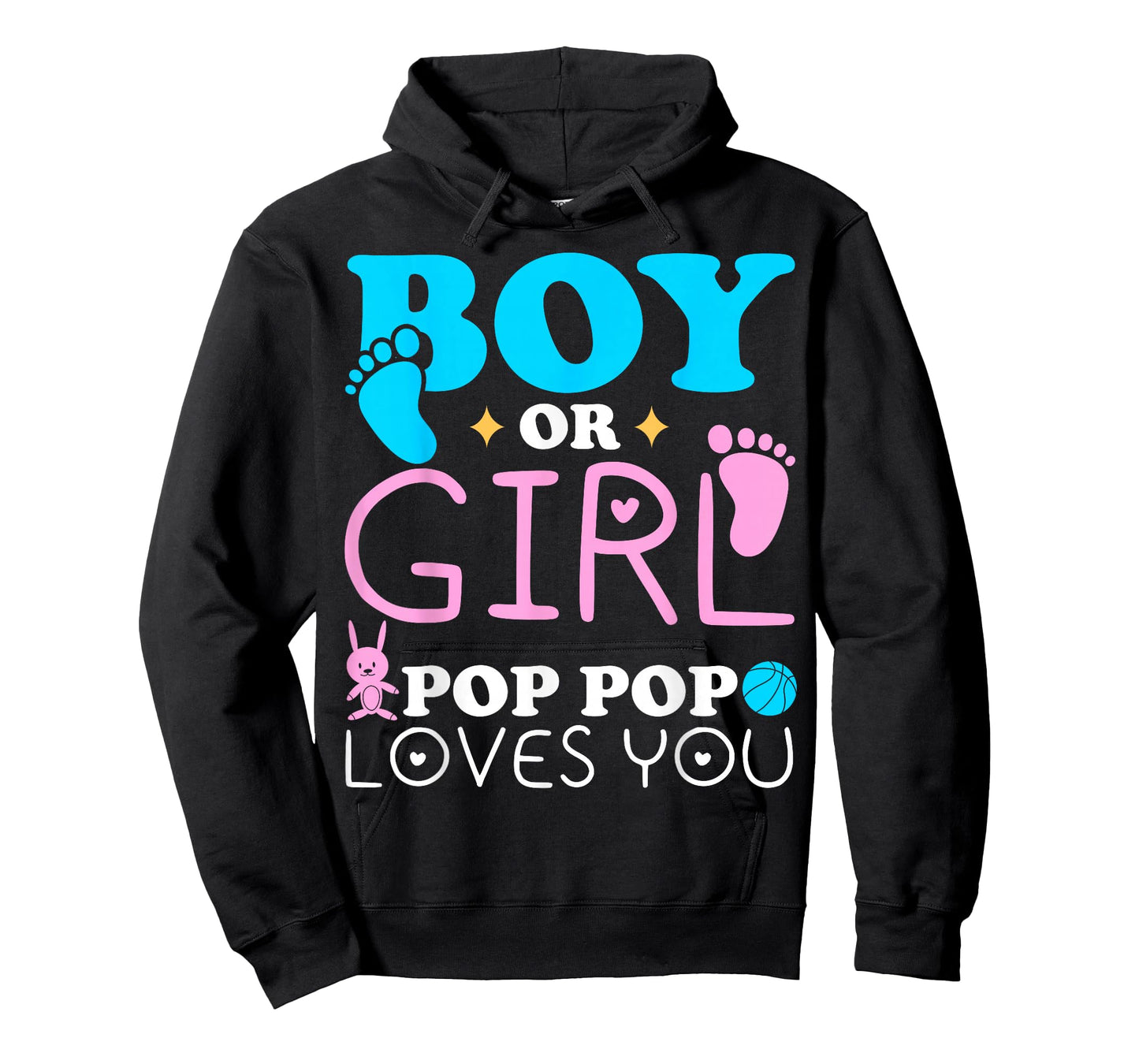 Boy Or Girl Pop Pop Loves You Gender Reveal Grandfather T-Shirt