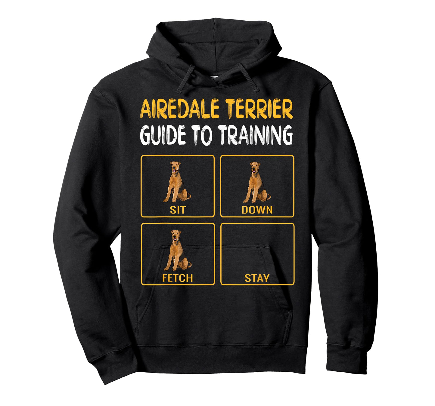 Funny Airedale Terrier Guide to Training Dog Obedience T-Shirt