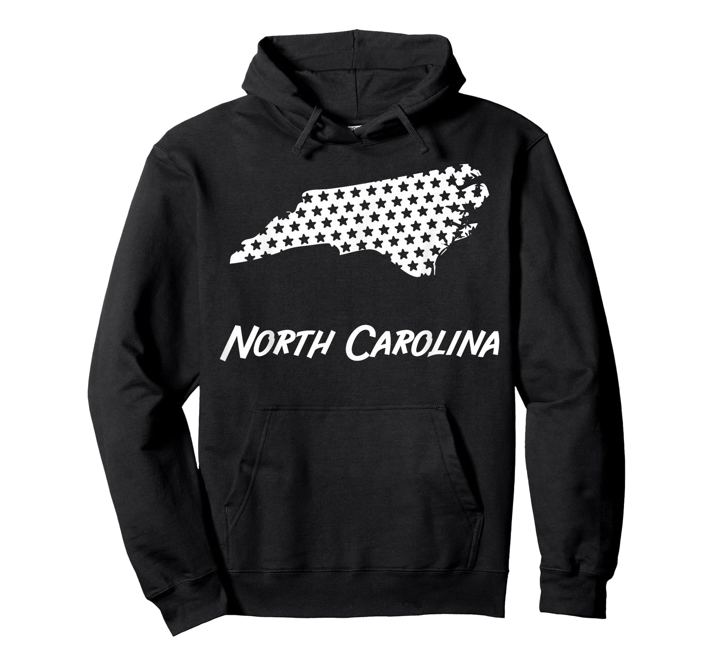 North Carolina USA State Outline Stars Vintage Retro Design T-Shirt