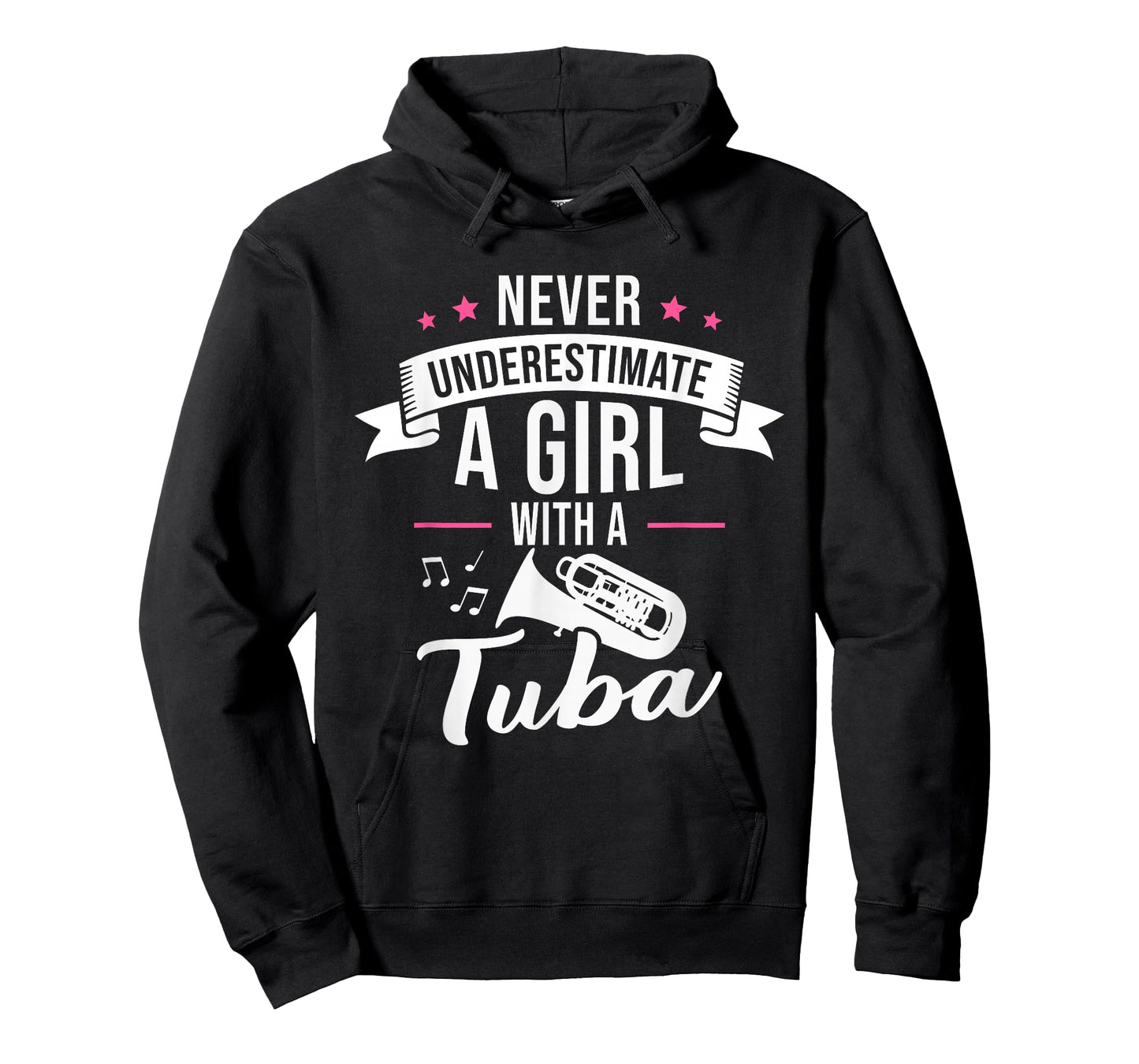 Never Underestimate A Girl With A Tuba T-Shirt