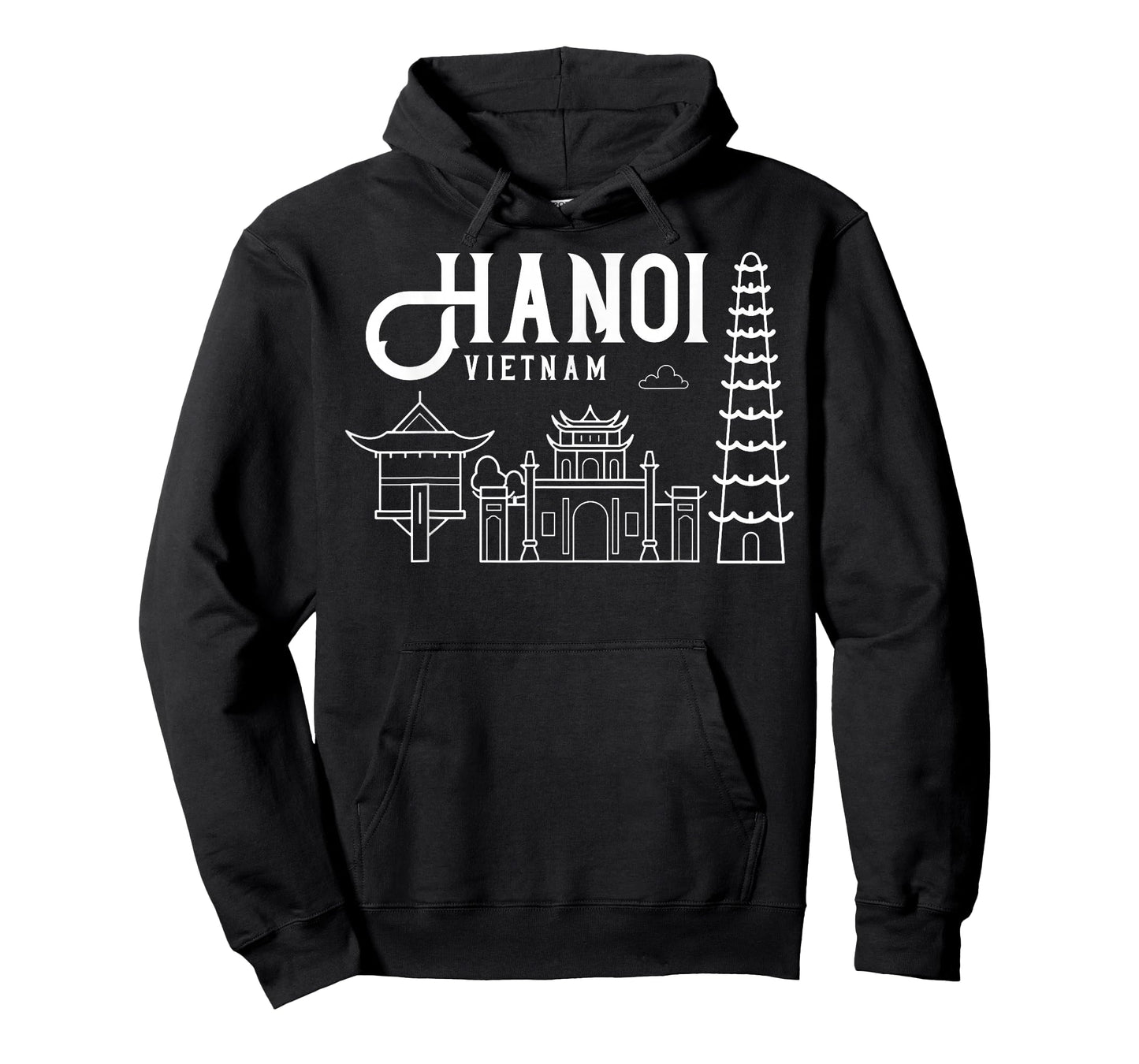 Hanoi Vietnam City Skyline Map Travel T-Shirt