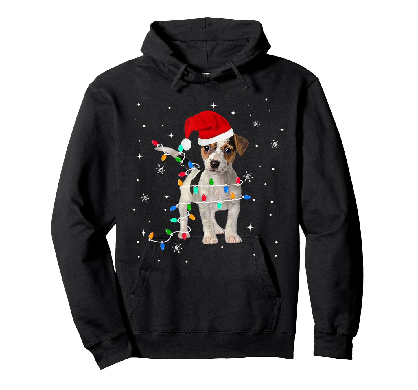 Funny Jack Russell Terrier Christmas Light Dog Puppy Xmas T-Shirt