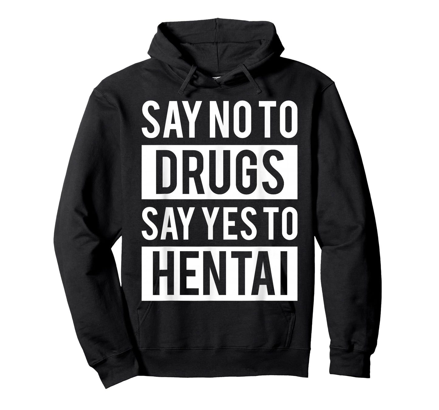 Funny Hentai Anime T-Shirt - No to Drugs Yes to Hentai Tee T-Shirt