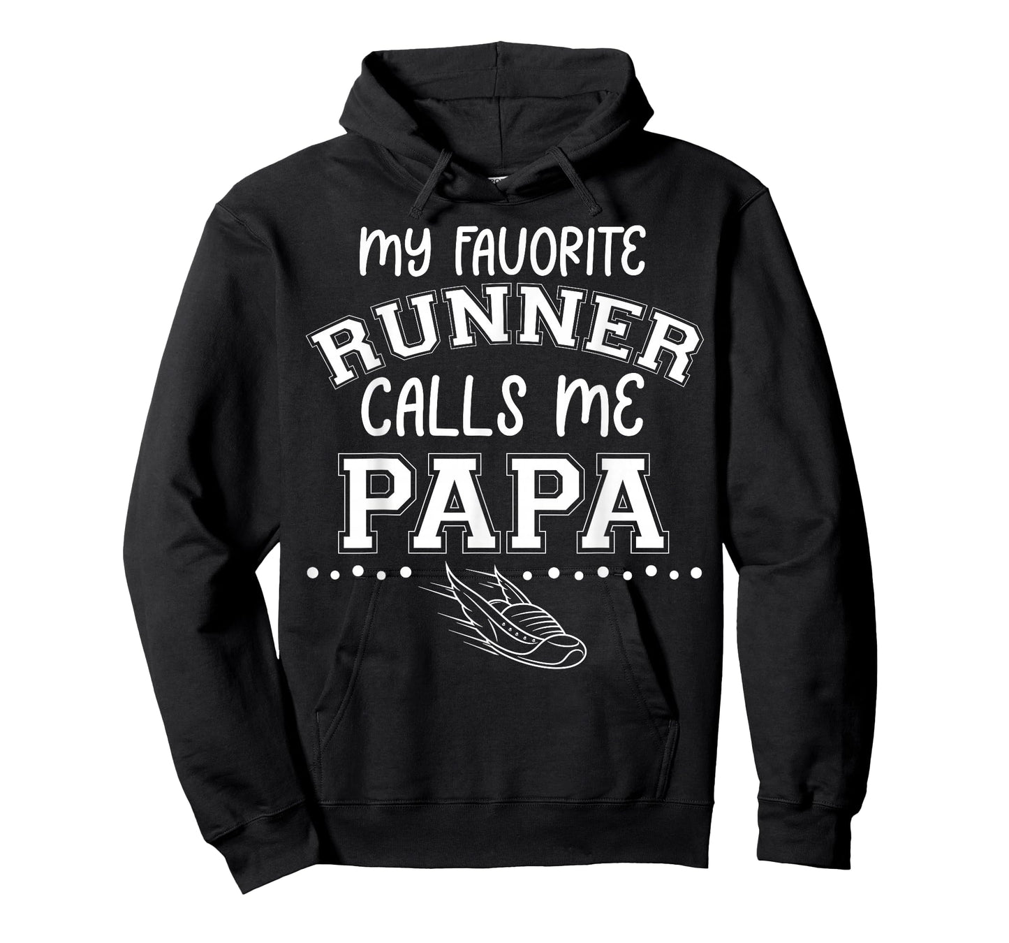 Proud Running Grandpa My Favorite Runner Calls Me Papa Dad T-Shirt