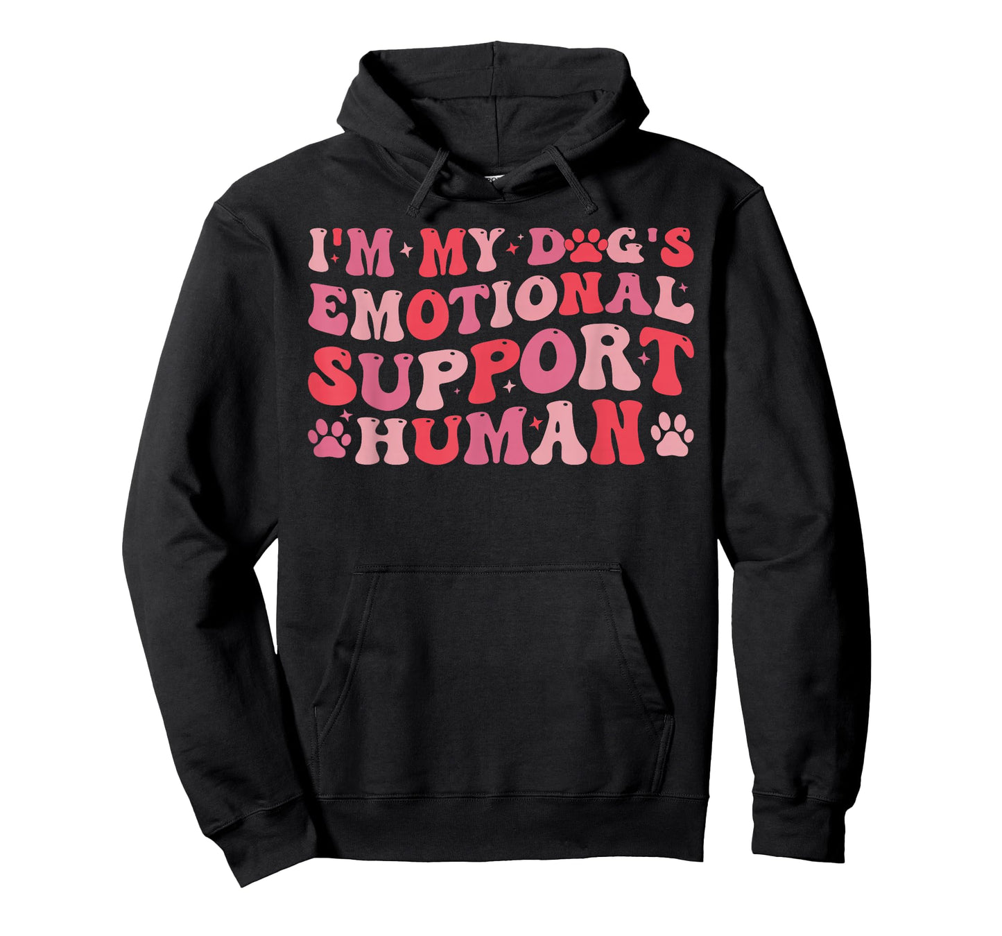 I'm My Dog's Emotional Support-Human Retro Dog T-Shirt