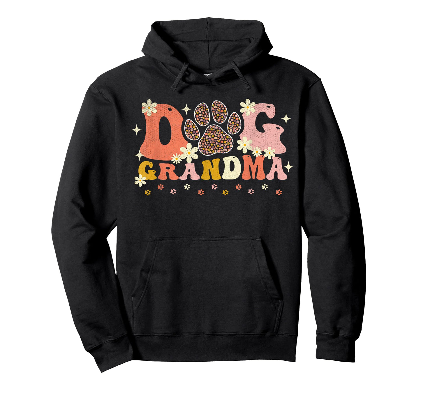 Groovy Dog Grandma Owner Mama Grandma Dog Lovers Men Women T-Shirt