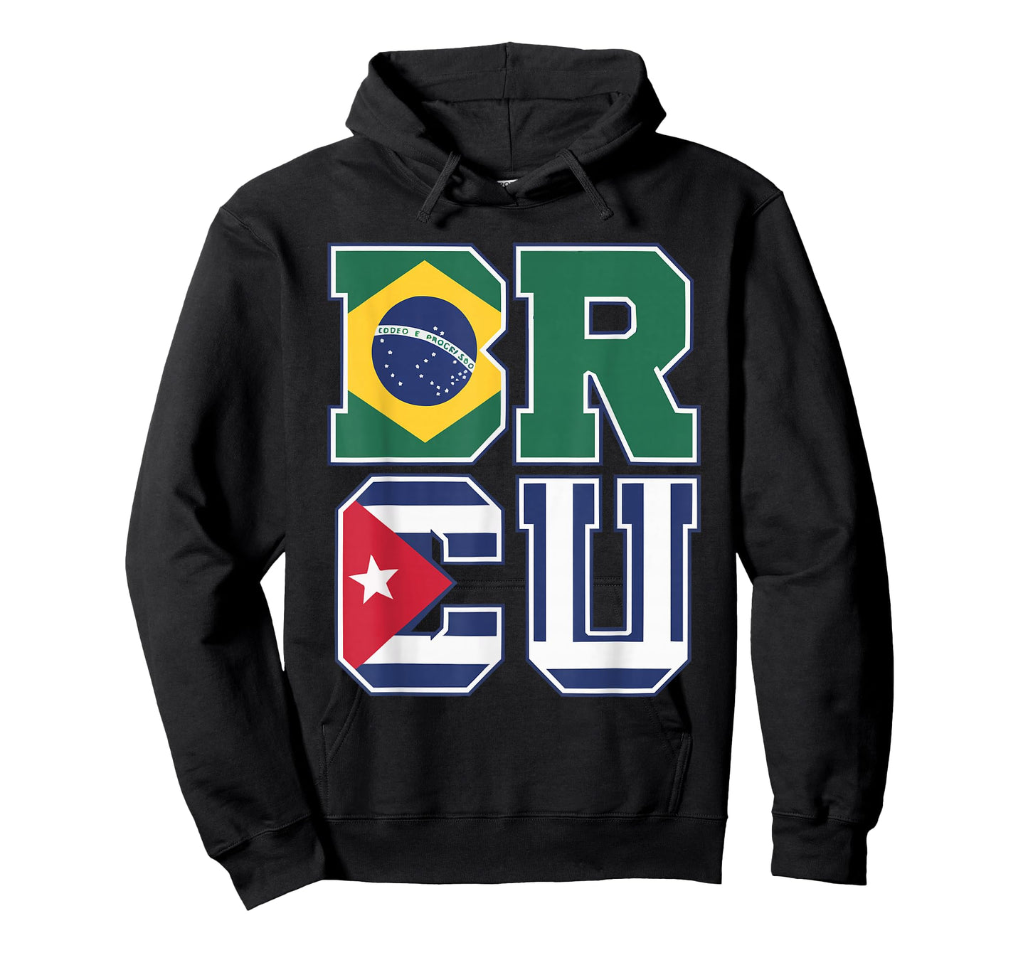 Half Cuban Half Brazilian Cuba Flag Country Brazil T-Shirt
